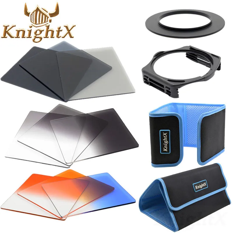 Набор цветных фильтров KnightX 52 мм 58 67 72 77 для Cokin P Nikon D5300 D5200 D3300 650d 70d d7200 линзы d90 6D