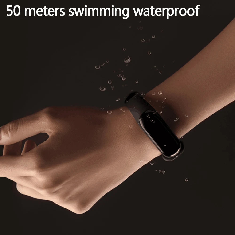Оригинальный Смарт браслет Xiaomi Mi Band 3 с монитором сердечного ритма сенсорным OLED
