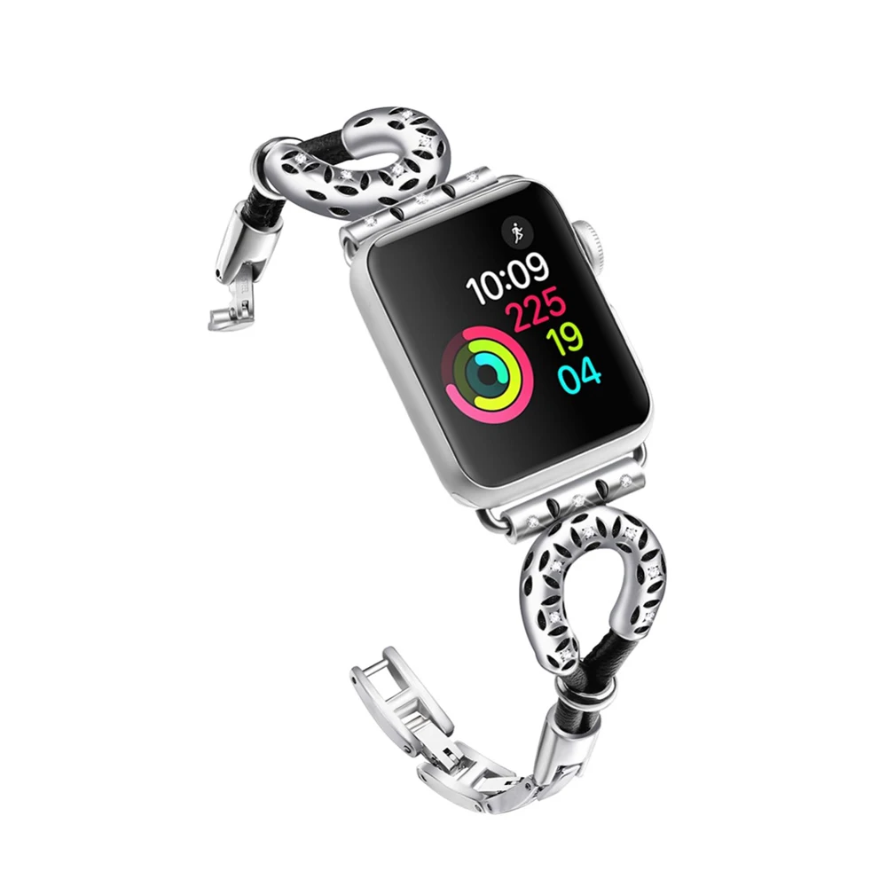 Нержавеющая сталь ремешок для наручных часов Apple watch версии 44 мм 40 42 38 версия