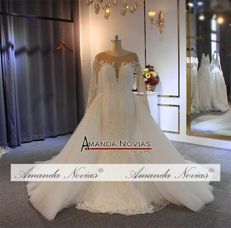 Robe de soiree кружевное свадебное платье русалки со съемной юбкой