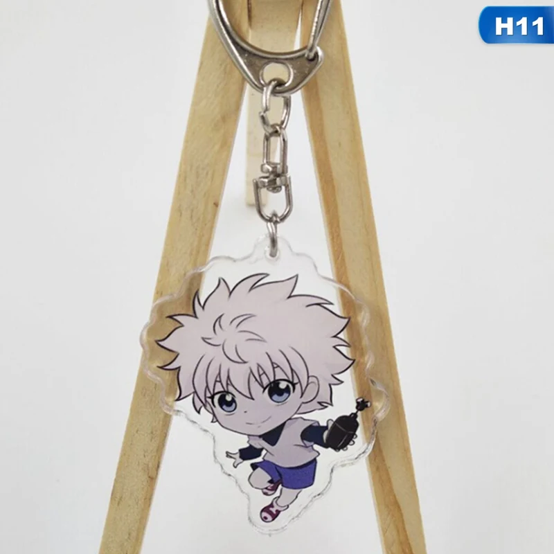 11 Охотник х Охотник аниме Killua Zoldyck Kurapika брелки двусторонний брелок косплей акриловый кулон брелок - Цвет: 11