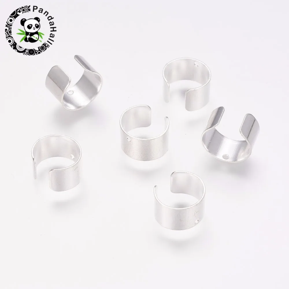 Punk Rock Brass Ear Cuff Clip-On Earrings Non-Piercing for Women Men Ear Clips Jewelry Unisex 4 Colors200pcs 9.5x10x6mm