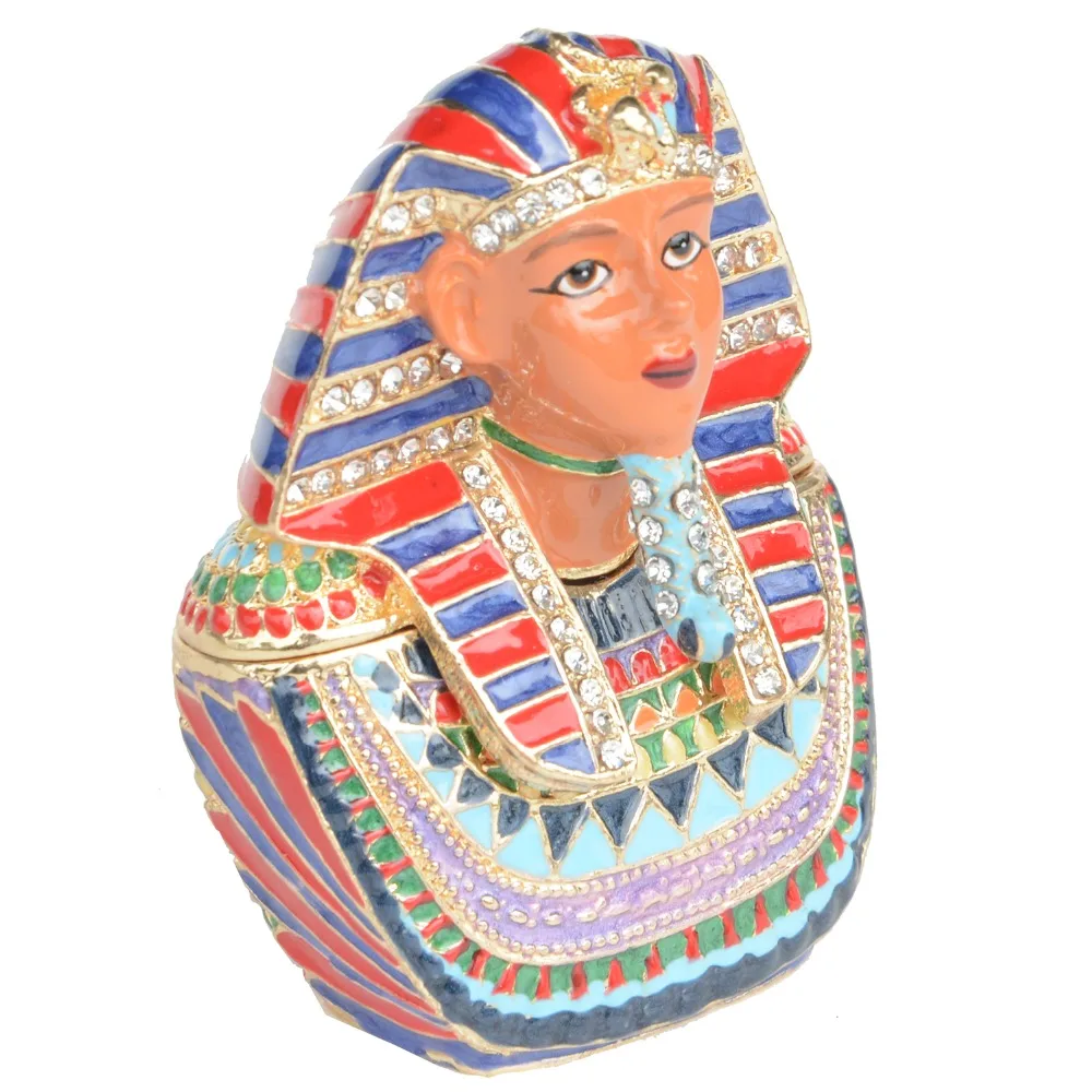 Египетский Tutankhamun Фараон коробка безделушка стиль металлический сувенир туриста