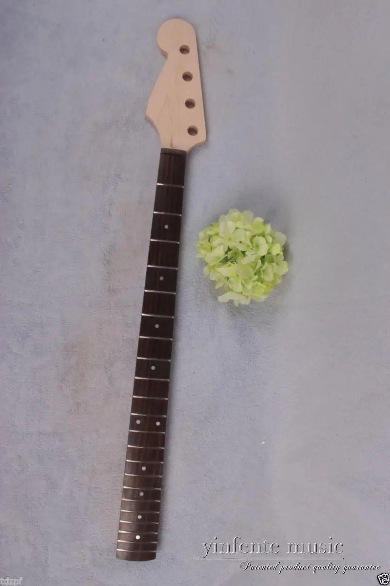 New electric guitar bass neck Replace maple 22 fret rose Fretboard left hand #846 | Спорт и развлечения
