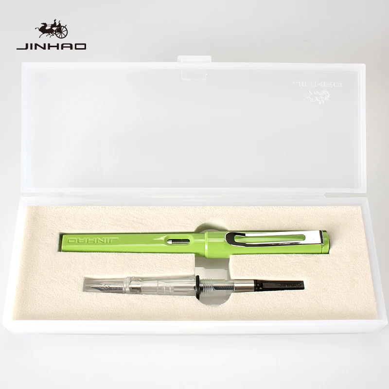 pingguolv Jinhao 599a Подарочная авторучка, роскошная ручка Iraurita для каллиграфии Dolma Kalem Pluma Fuente Caneta Tinteiro 0,38 мм и 0,5 мм, чернильная ручка - Цвет: pingguolv