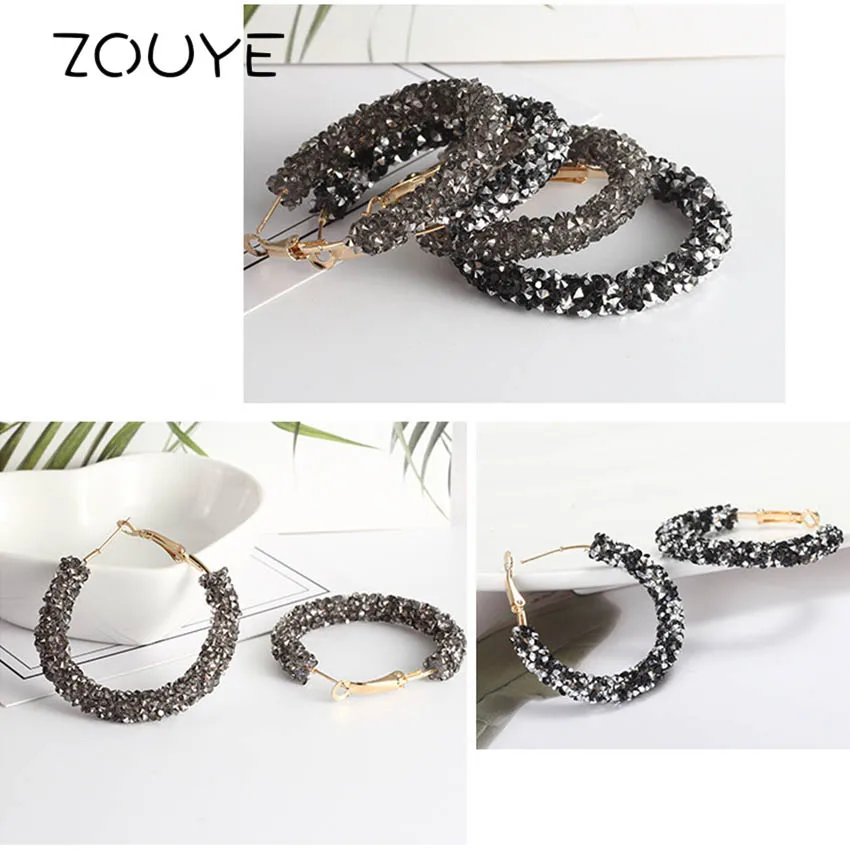 ZOUYE круглые геометрические серьги кольца для ушей Фея милые романтические