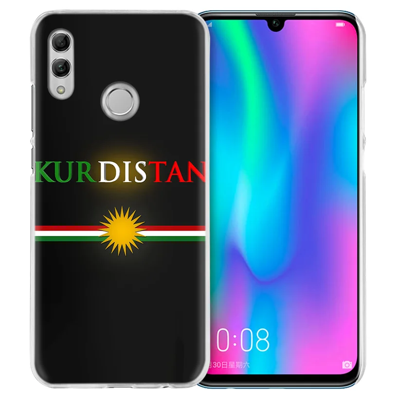 Курдистана чехол с флагом для huawei Honor 8X Y9 9 10 Lite Play 7C 8C 8S 8A фотоаппаратов моментальной печати 7S 7A Pro V20 20i Y6 Y7 Y5 жесткий чехол из ПК для телефона Coque