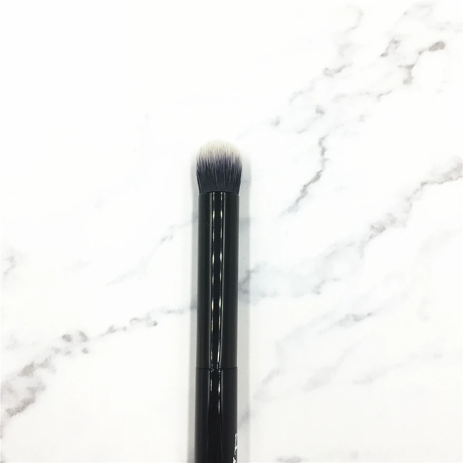 Профессиональный Двухсторонние Blending Eye Shadow Brush Мода пламя Форма Румяна маркер Angled