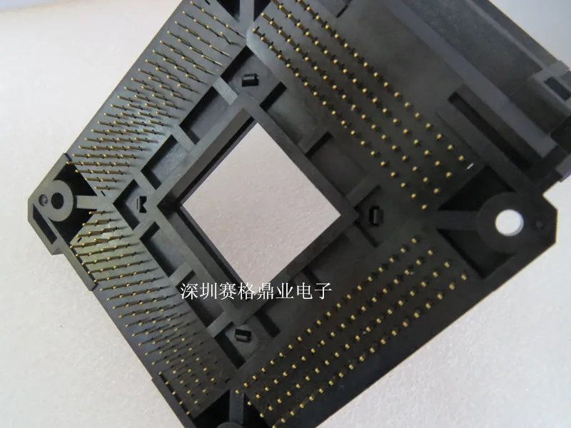 Clamshell 100%New&Original  IC51-3044-1471 QFP304/TQFP304 0.5mm  IC Burning seat Adapter testing seat Test Socket test bench