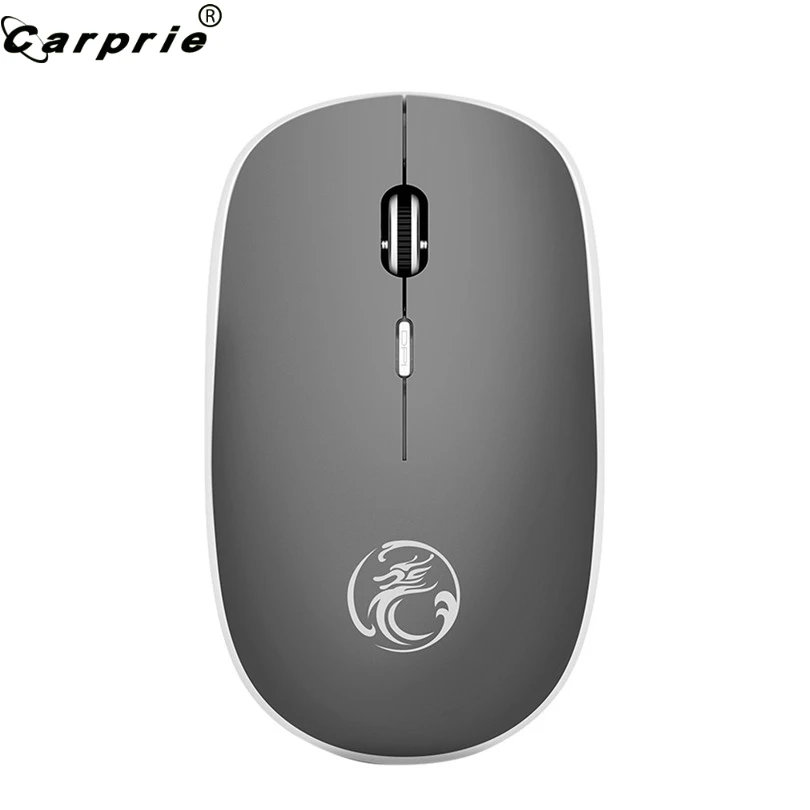 Мышь игровая CARPRIE 1 шт. беспроводная тихий беззвучный USB серый синий красный