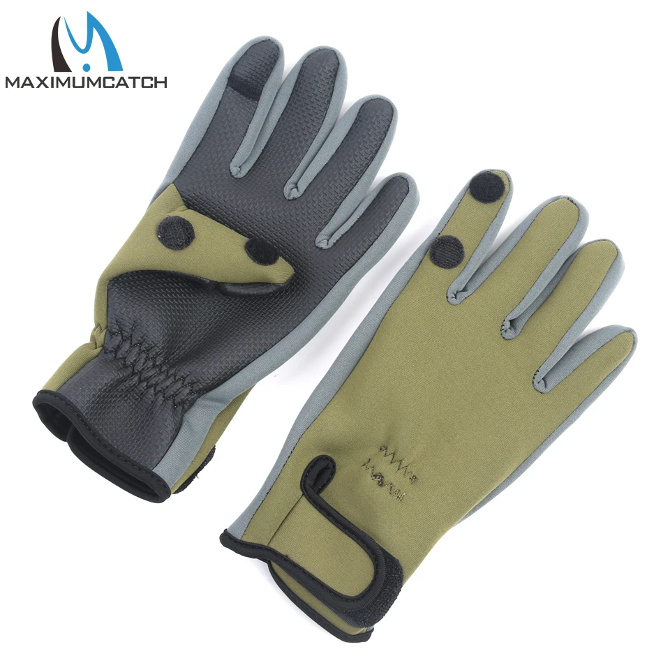 

Maximumcatch Size M Waterproof Neoprene Anti-Slip Fishing Gloves