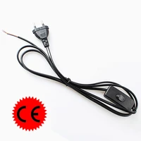 switch on line cable 1 8m on off power cord for led lamp with switch us eu plug light switching white wire extension