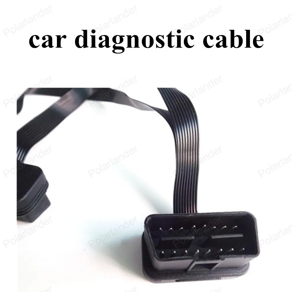 

Лидер продаж, разветвитель OBDII со штыревыми соединителями на два разъема, плоский разветвитель с 16 контактами