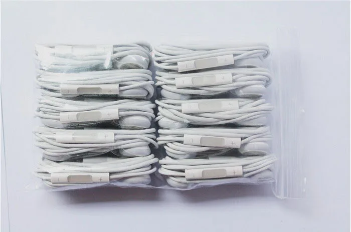 High Quality 3.5mm in-ear headphones headsets earphones for IPHONE 3 4 4s 5 5s with Mic ipad 2 mini mp3 mp4 Free ship |