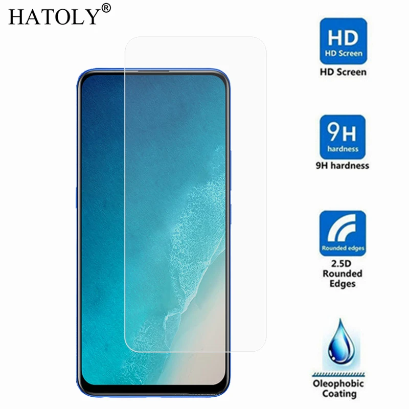 Protector de pantalla de vidrio templado para Vivo V15, pel&iacute;cula de tel&eacute;fono ultrafina, vidrio Protector para Vivo V15, 2 uds.-1