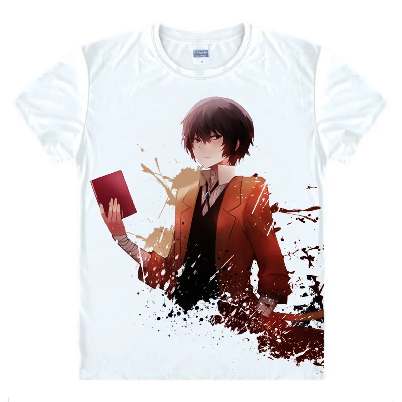 Style 11 Atsushi Nakajima Осаму дадзай футболка Bungo бродячие собаки Bungo Sutorei Doggusu Повседневная футболка премиум класса футболки с коротким рукавом - Цвет: Style 11