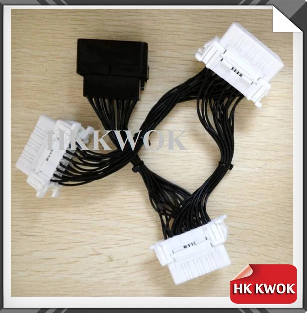 5 шт./компл. OBD2 OBD 2 сплиттер Удлинительный Y-образный кабель 1 до 3 гнездовой