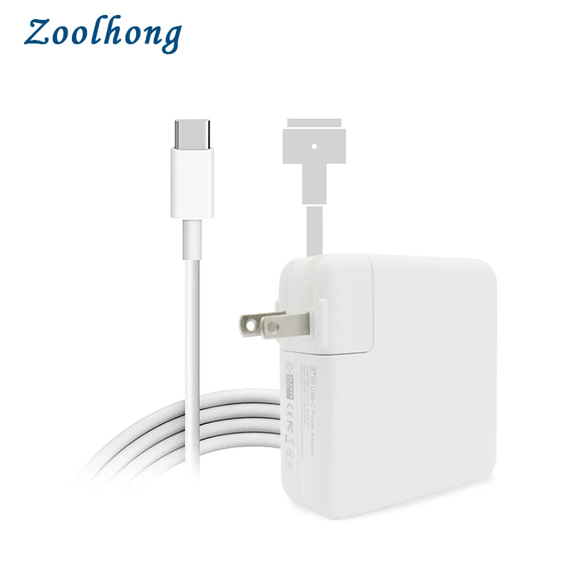 87 Вт USB-C адаптер питания type-C зарядное устройство с 1,8 м type-C зарядки и USB-C к MacSafe 2 кабель Шнур для Macbook retina Pro Air