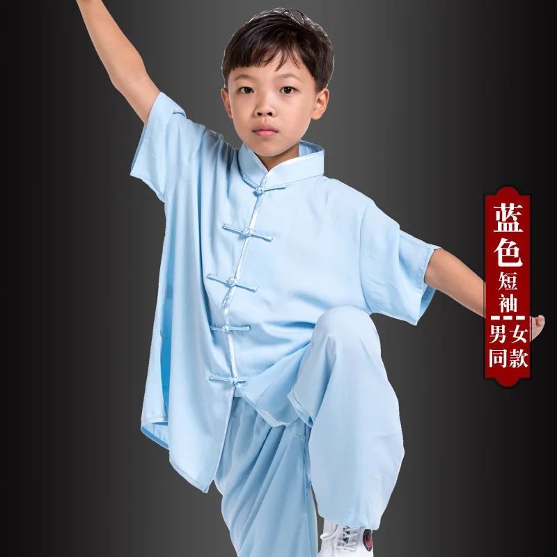 

Cotton Breathable Chinese tai chi clothing kung fu uniform wushu clothes Tai ji Martial arts performance suit costumes for kids