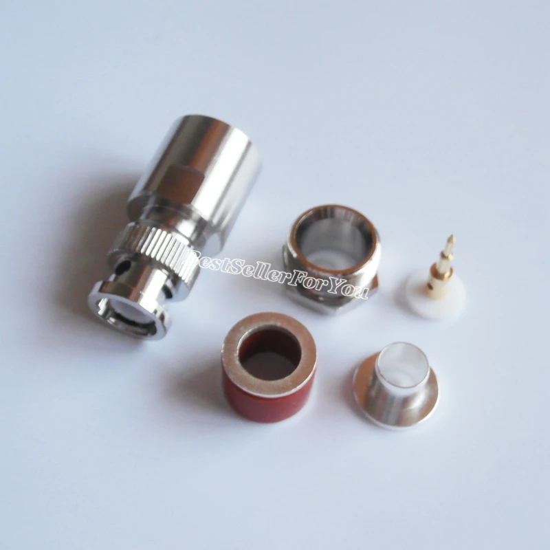 10 шт. BNC Штекерный Q9 зажим для кабеля RG8 LMR400 RG213 RG214 RG165 7D FB RF коаксиальный разъем|clamp