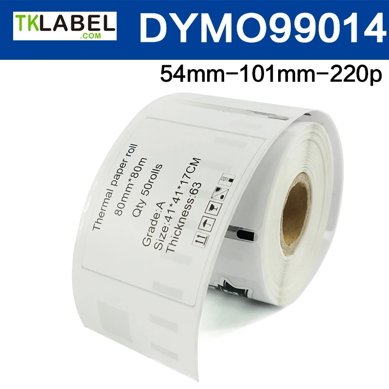 5 рулонов X dymo label 99014 совместимый для DYMO labelwriter 54 мм x 101 мм x 220 шт. адресная Этикетка(большая