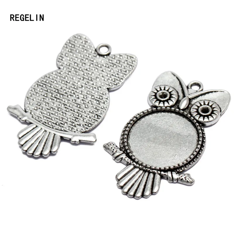 REGELIN 10 шт. Античная бронзовая Женская винтажная модная Милая Сова Подвеска