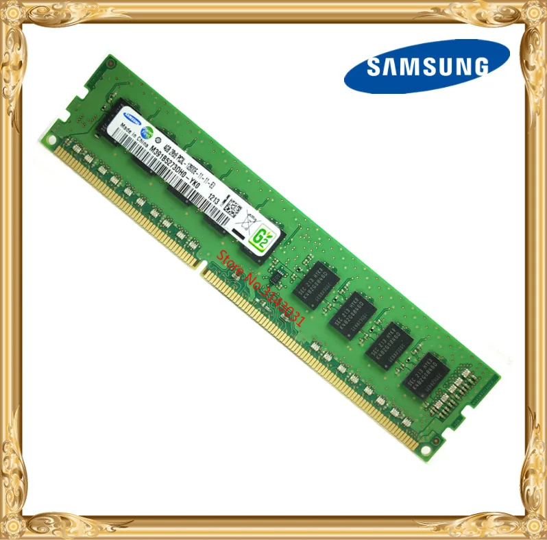 

Samsung DDR3 4GB server memory 1600MHz Pure ECC UDIMM 2RX8 PC3L-12800E workstation RAM 12800 Unbuffered