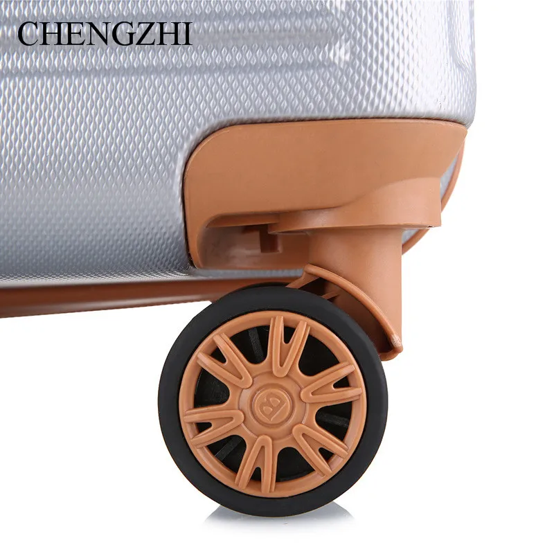CHENGZHI Новый Расширенный слой чемоданов на колесиках 20 24 28 дюймов брендовый