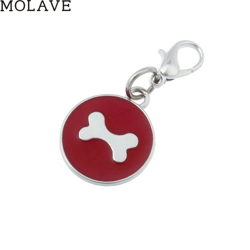 MOLAVE Happy Gifts симпатичная собака-щенок любимая модная популярная круглая кость щенок горный хрусталь кулон ПЭТ ювелирные изделия