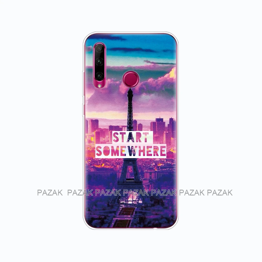 61349 Чехол для Honor 10i, HRY-LX1T, силиконовая задняя крышка из ТПУ для Huawei Honor 10i Honor10i 10 i, 6,21 дюймов, чехол-бампер - Цвет: 61349