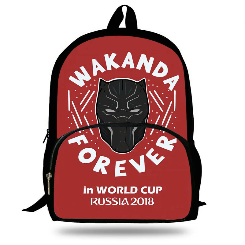 Популярный детский рюкзак Wakanda Forever 16 дюймов с принтом для школьников мальчиков