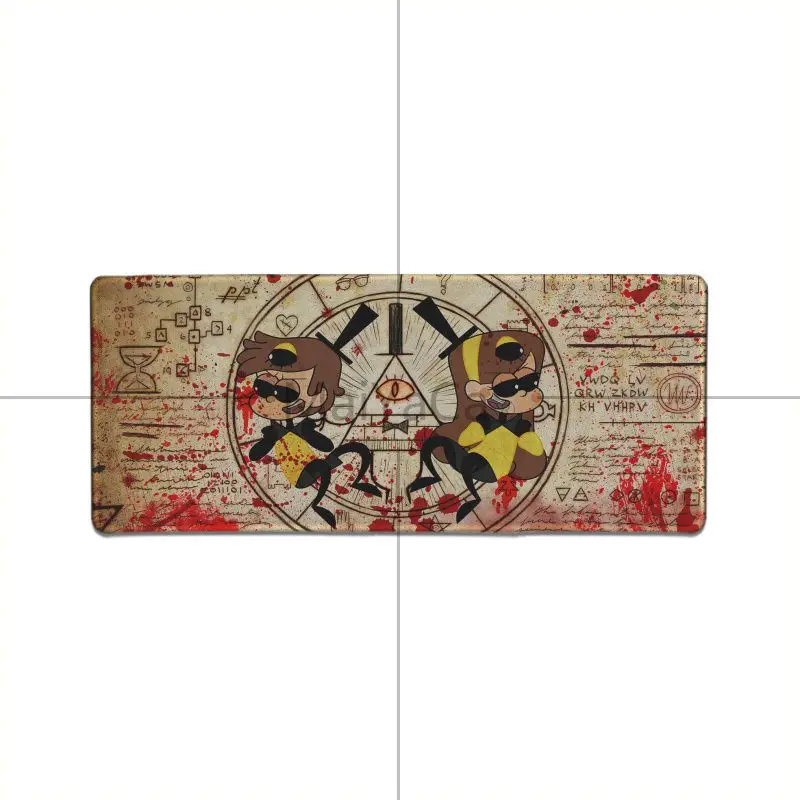 Lock Edge 40X90cm MaiYaCa, винтажный, крутой, Гравити Фолз, Билл, шифр, офисные мыши, геймер, коврик для мыши, радиационный, для украшения рабочего стола, нескользящий коврик, коврик для мыши - Цвет: Lock Edge 40X90cm