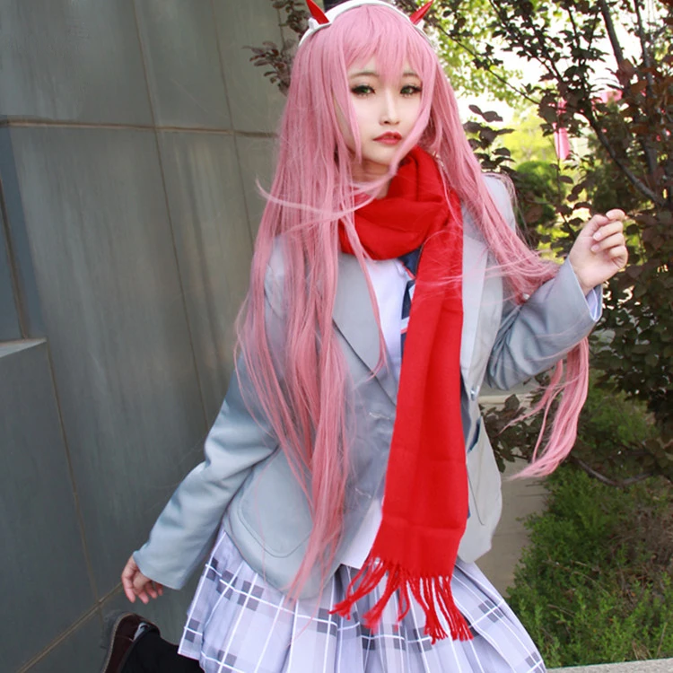 Костюм для косплея Девочка из аниме Любимая во франксе 02 Zero Two полный комплект -