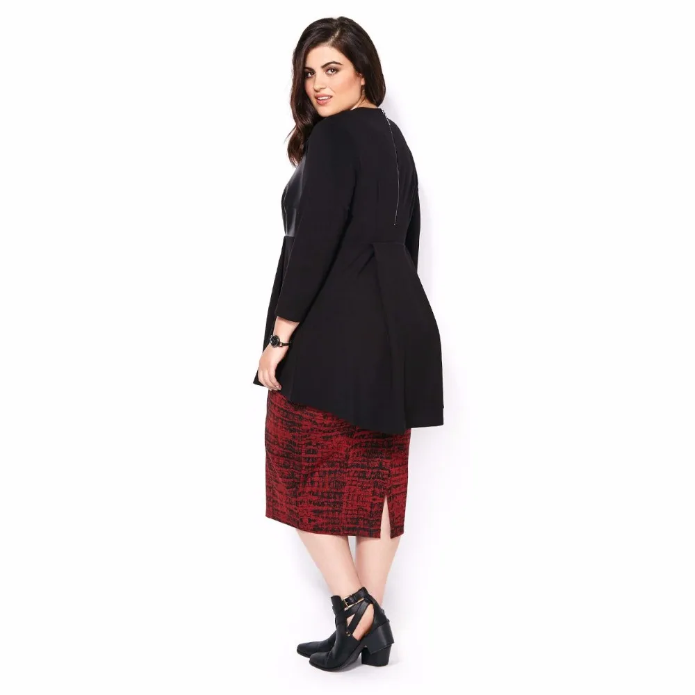 7 Цвета М 8XL Плюс Размер Женщины Элегантный Цветочный Черный Хаундстут Печати