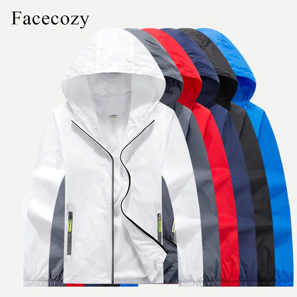 Facecozy мужское женское однотонное пальто с отражением для спорта на открытом