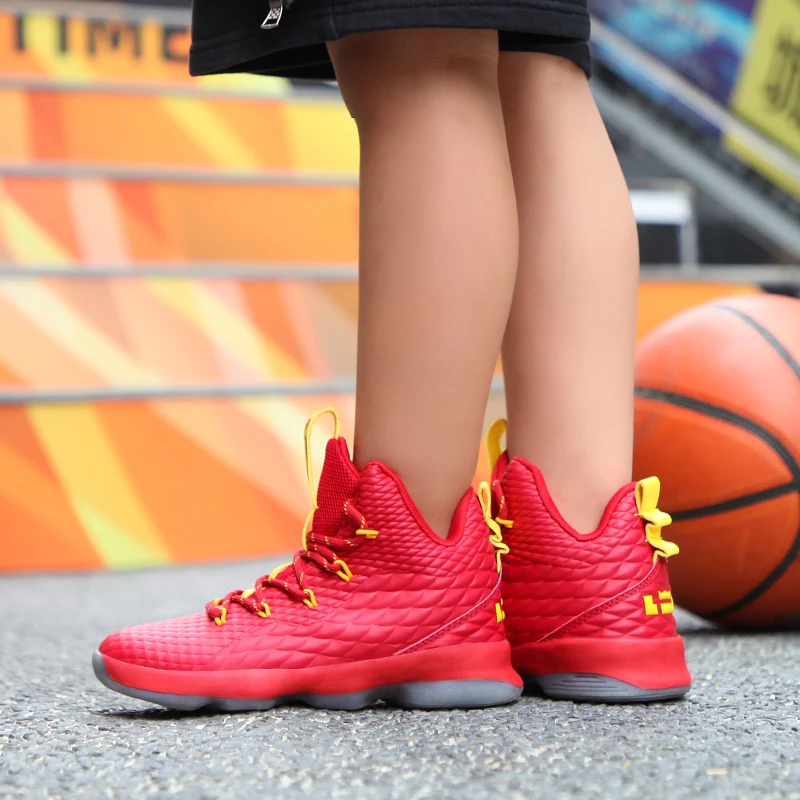 Детские баскетбольные кроссовки спортивные с Lebrones Zoom LBJ XV детские для мальчиков и
