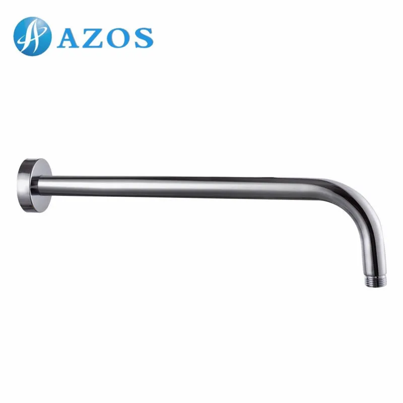 Bathroom Replacement Shower Arm with Flange 15-Inch ROUND Extra Length, Chrome/ Brushed Nickel/Oil Rubbed Bronze 3 Color SA006