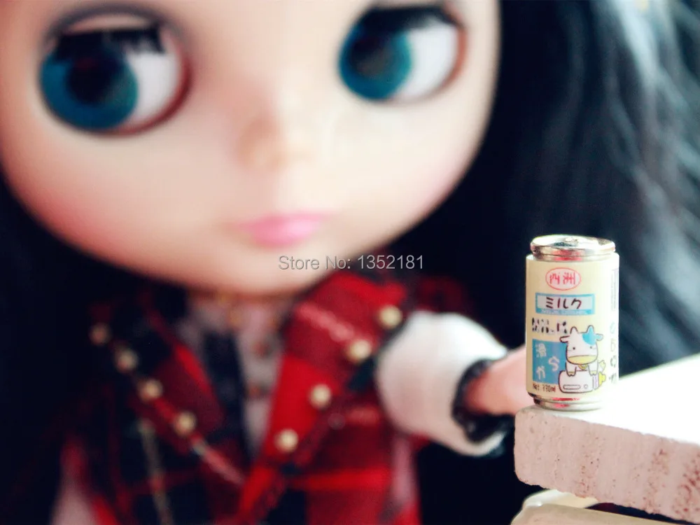 

1:12 Cute Dollhouse Miniature MINI cans beverage soft drink 6pcs 1109