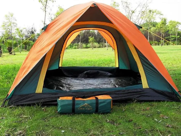 Палатка для кемпинга на открытом воздухе палатка двойная клейкая с защитой от
