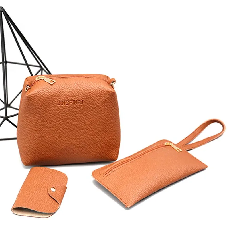 4pcs/set Women Bags Large Capacity Cosmetic Bag Set Tassel Handbag Fashion Shoulder Bag Purse Ladies Crossbody Bags