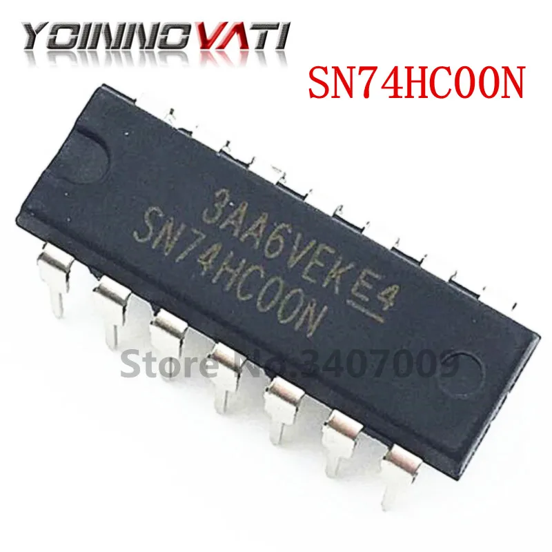 10 шт./лот SN74HC00N DIP14 SN74HC00 74HC00 Logic gate Quad 2 входной новый оригинальный|Соединители| |