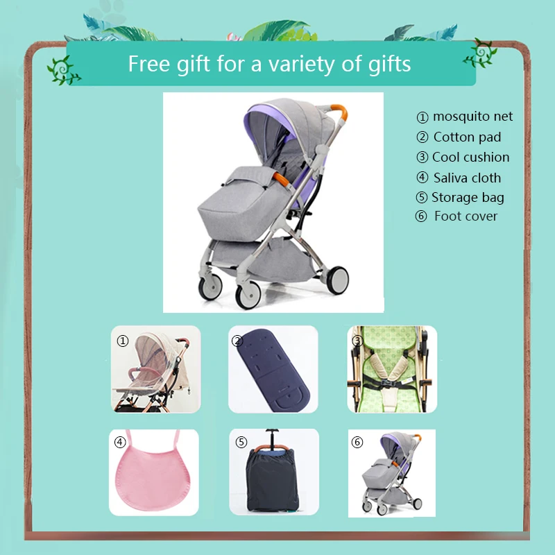 Yoya Baby Stroller Trolley Car trolley Folding Carriage Buggy Lightweight Pram | Four Wheels