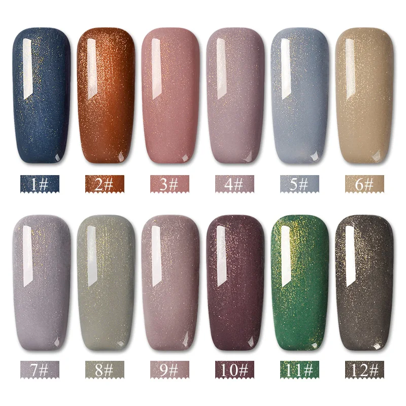 1 шт. Гель лак для ногтей с блестками 7 мл|Гель ногтей| |