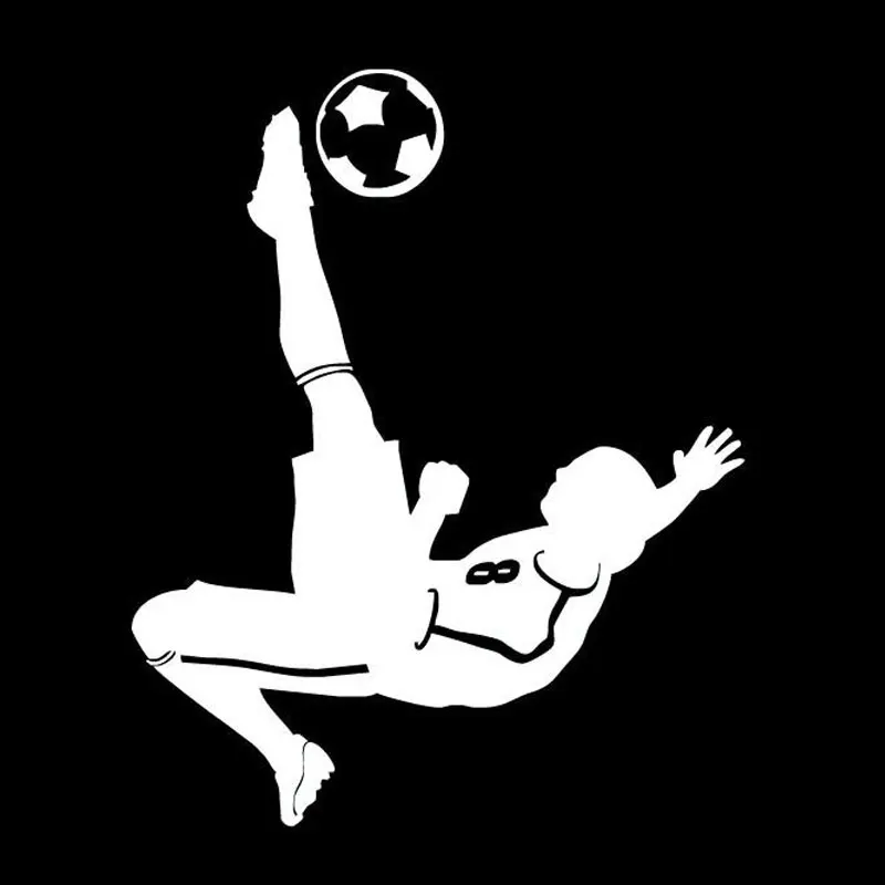 QYPF 11 см * 13 5 Мода Футбол Спорт автомобильный стикер наклейка виниловые аксессуары
