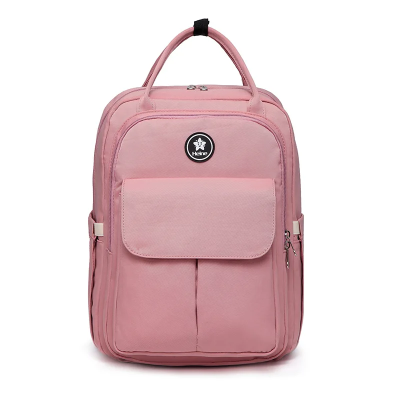 PINK Heine полиэстер детские пеленки сумка для мам сумки для беременных рюкзаки подгузник пеленка Органайзер Мумия влажная мама Sunveno 25*17*37 см - Цвет: PINK