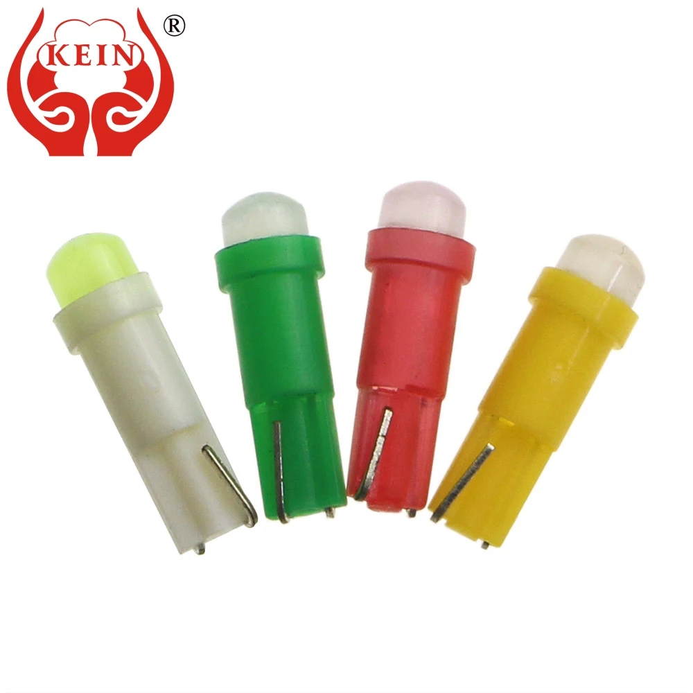 KEIN 10 шт. t5 led COB 12V w3w светодиодная подсветка приборной панели автомобиля