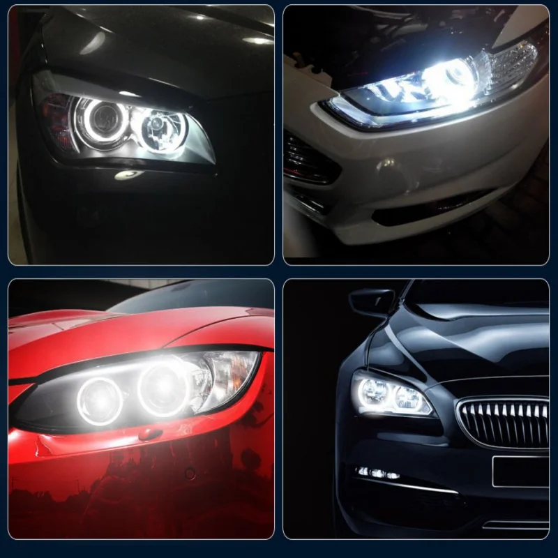 2 x E39 E53 E60 E63 40W LED Angel Eye Halo кольцевая лампа ксеноновая белая 6000K фара | Автомобили и