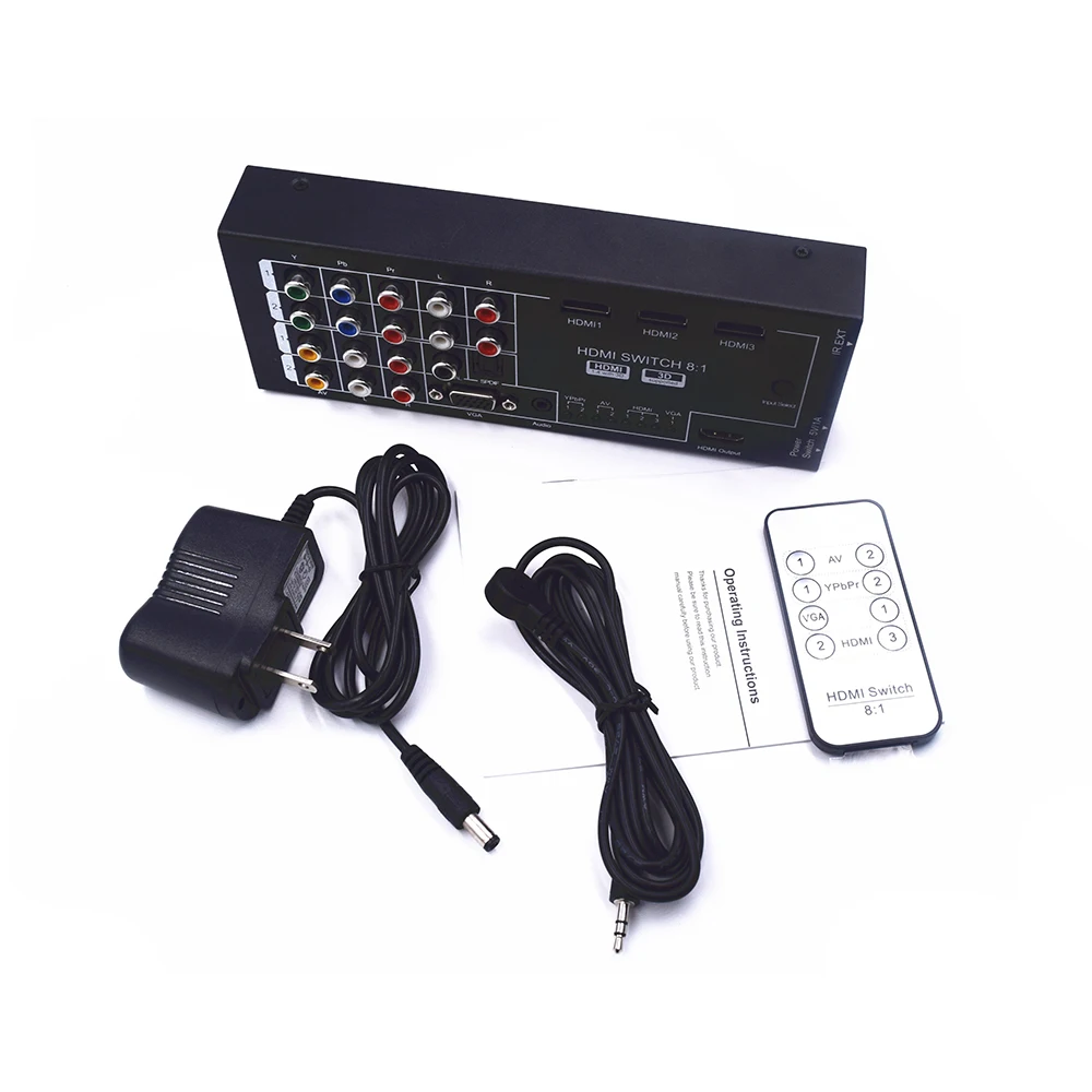 Новый Многофункциональный HDMI переключатель разветвитель преобразователь аудио