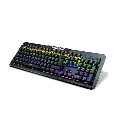 Black Механическая игровая клавиатура с подсветкой Outemu синие переключатели sa keycap led RGB подсветка для ПК Компьютерная клавиатура эргономичная - Цвет: Black