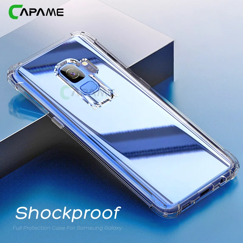 Мягкий чехол CAPAME для Samsung Galaxy S8 S9 Plus Note 8 9 ударопрочный силиконовый S6 S7 Edge чехлы